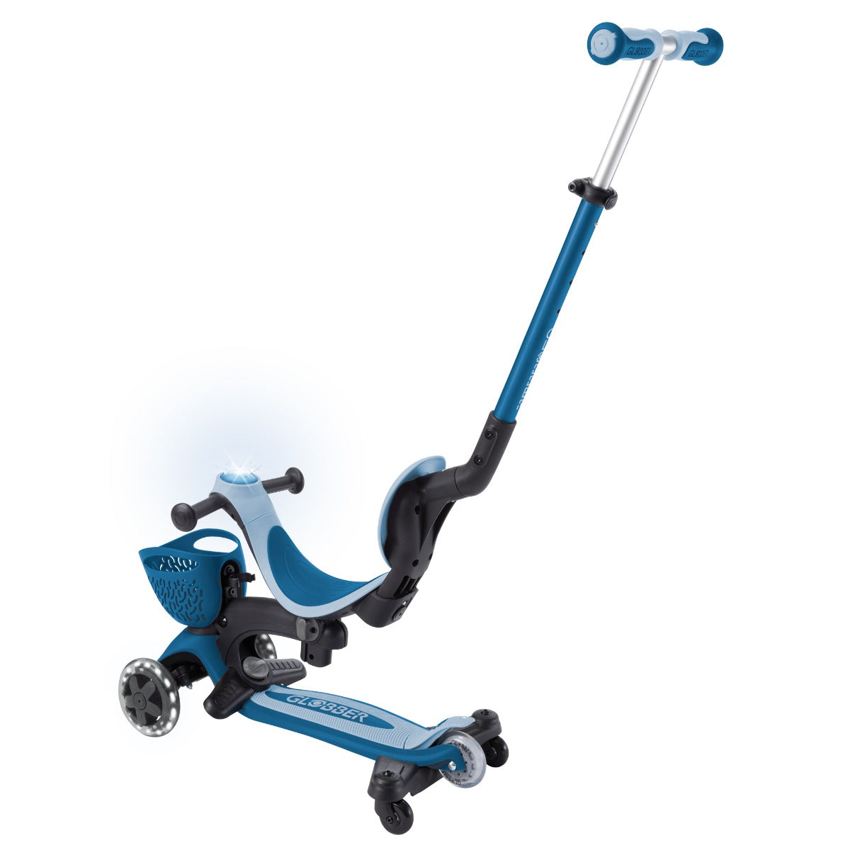 Globber GO•UP Baby Lights 360° Foldable Convertible Scooter (5 Colors) - Pupsik Singapore