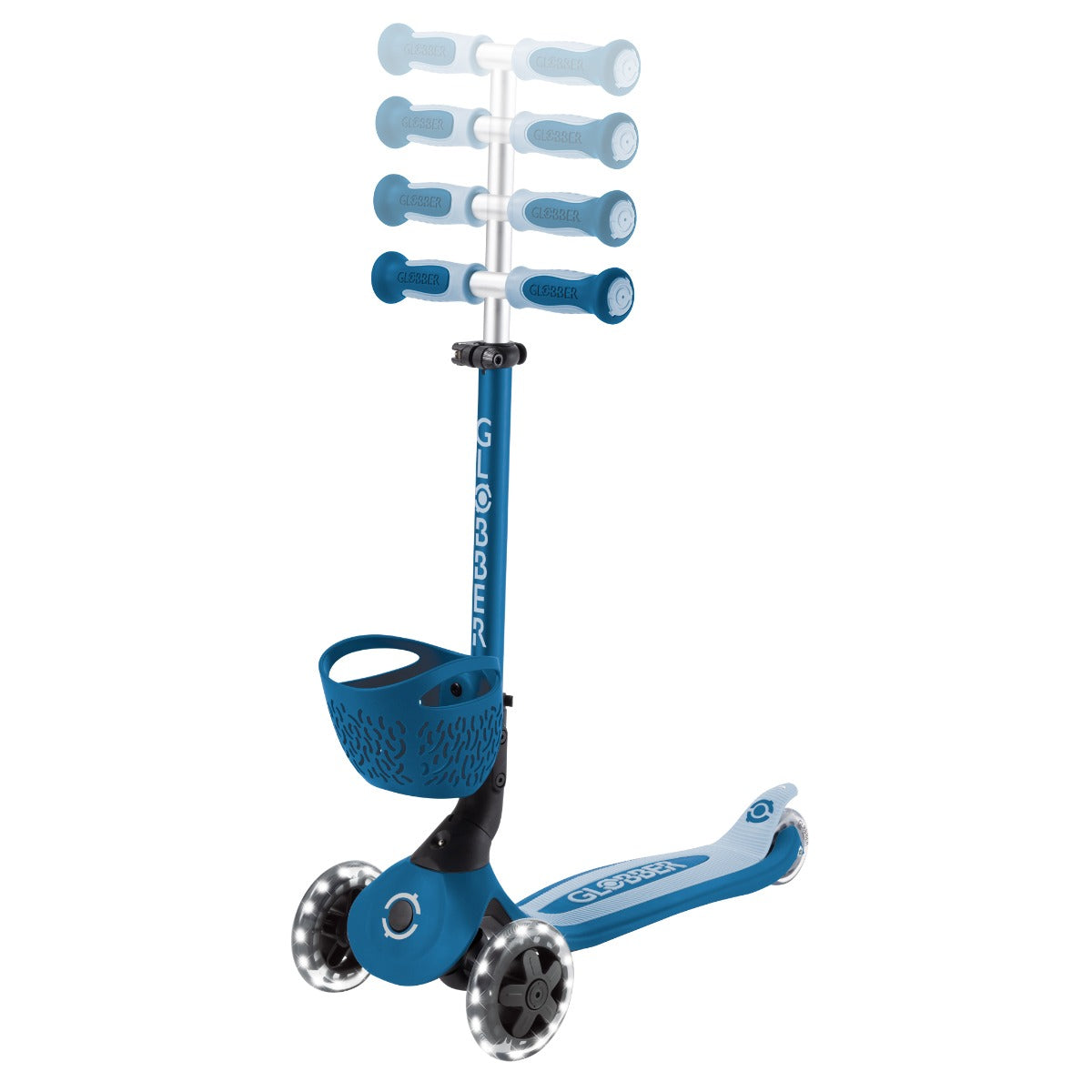 Globber GO•UP Baby Lights 360° Foldable Convertible Scooter (5 Colors) - Pupsik Singapore