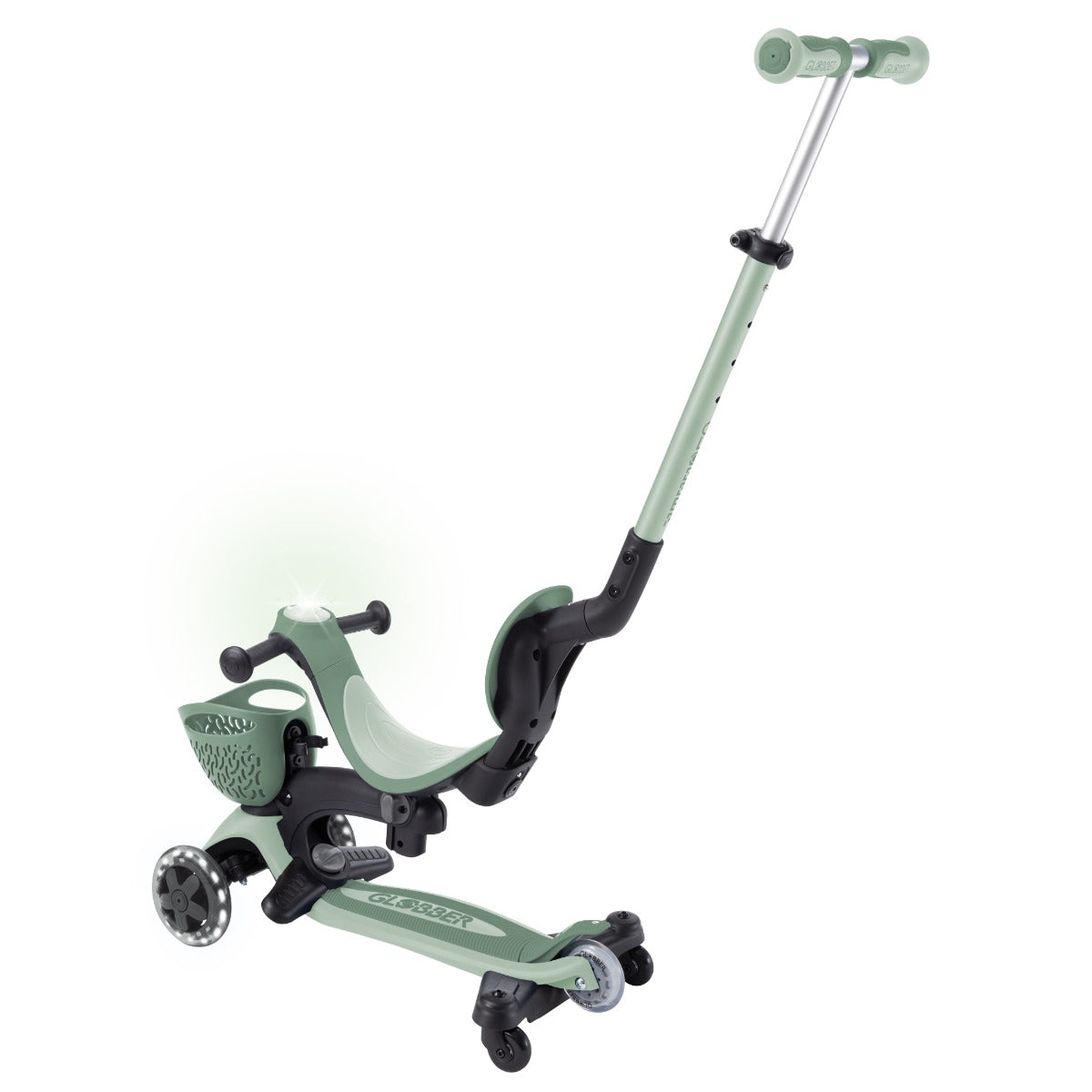 Globber GO•UP Baby Lights 360° Foldable Convertible Scooter (5 Colors) - Pupsik Singapore