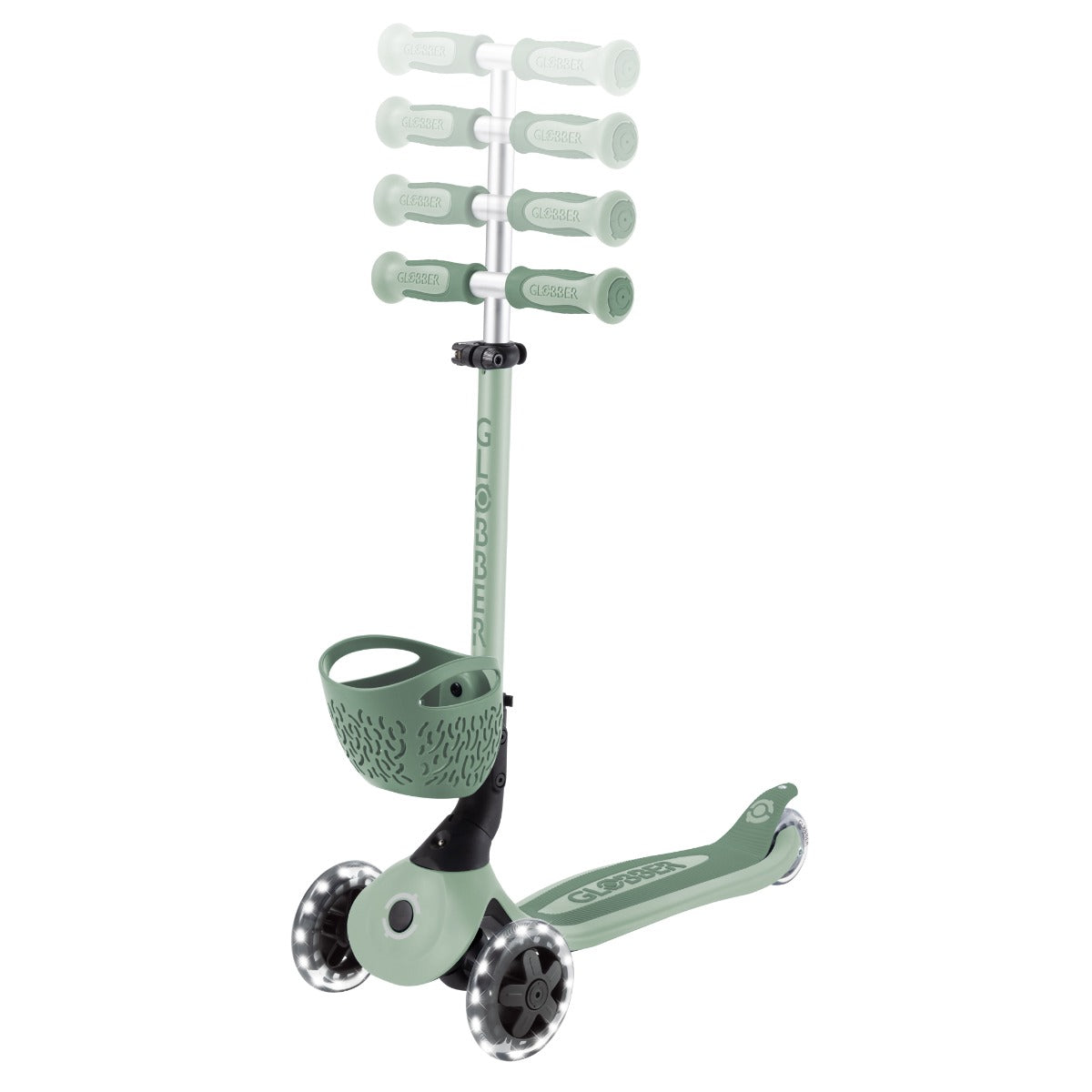 Globber GO•UP Baby Lights 360° Foldable Convertible Scooter (5 Colors) - Pupsik Singapore