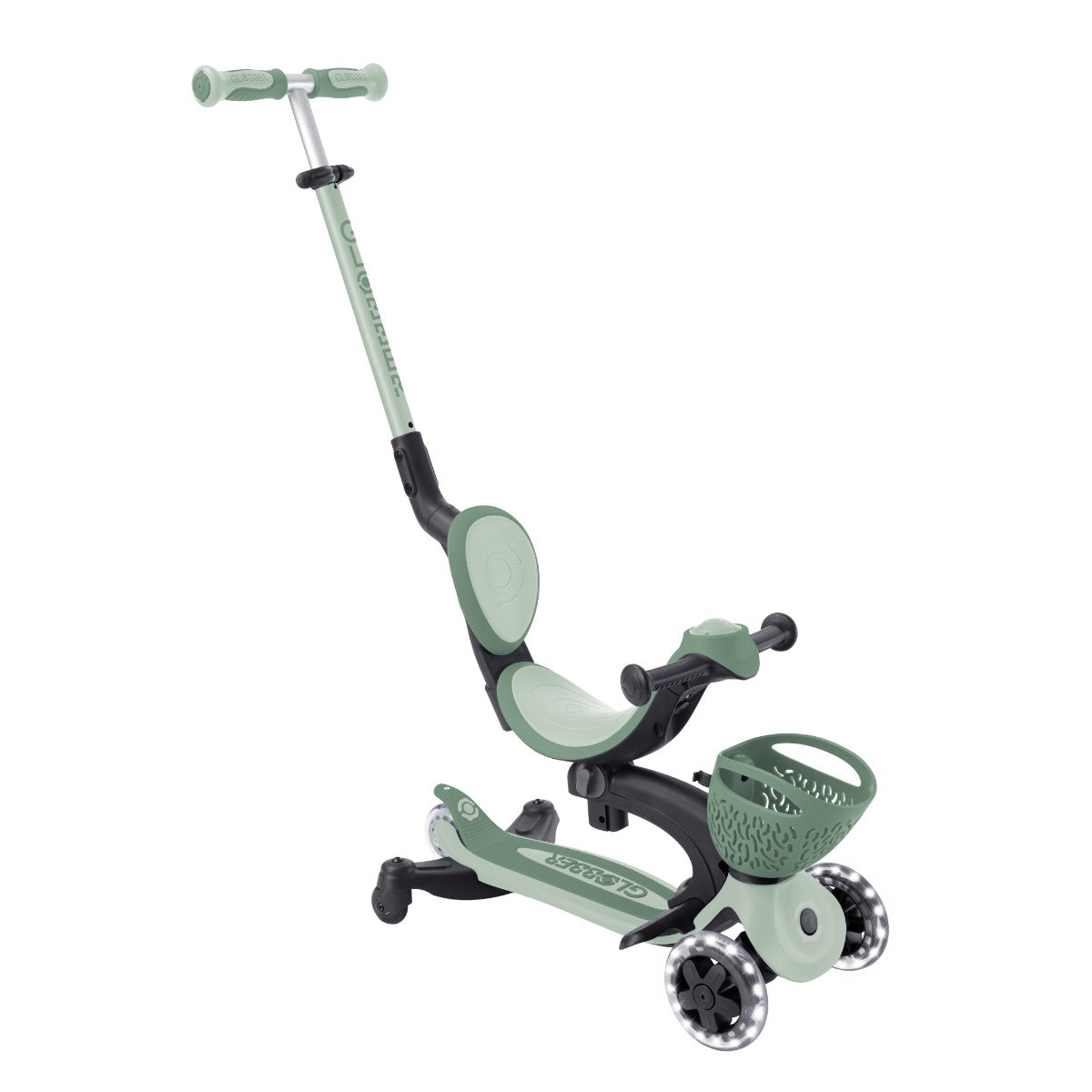 Globber GO•UP Baby Lights 360° Foldable Convertible Scooter (5 Colors) - Pupsik Singapore