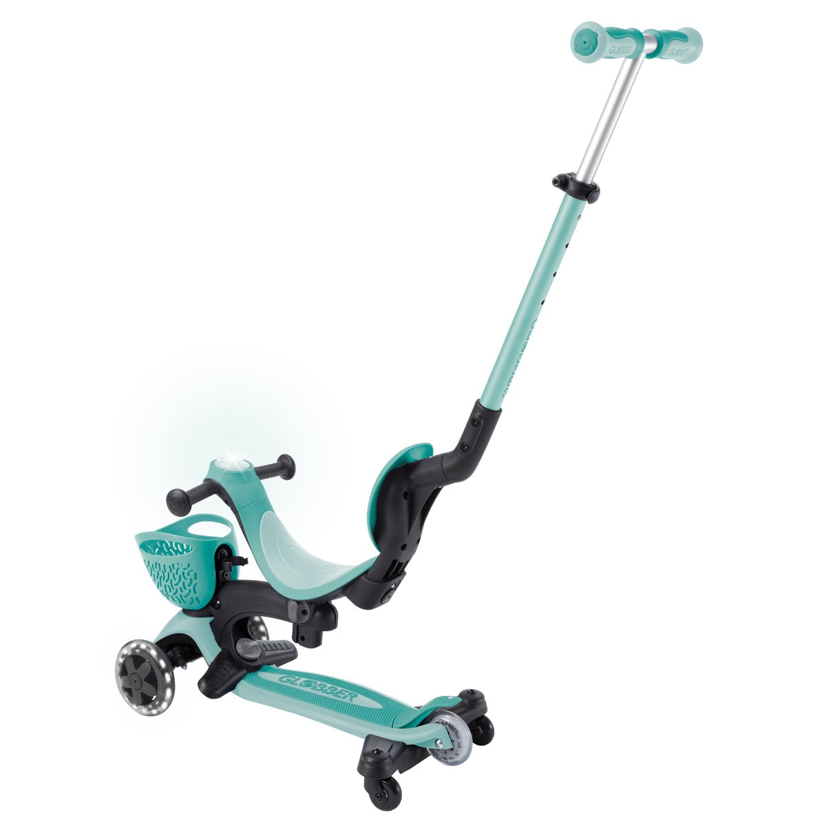 Globber GO•UP Baby Lights 360° Foldable Convertible Scooter (5 Colors) - Pupsik Singapore