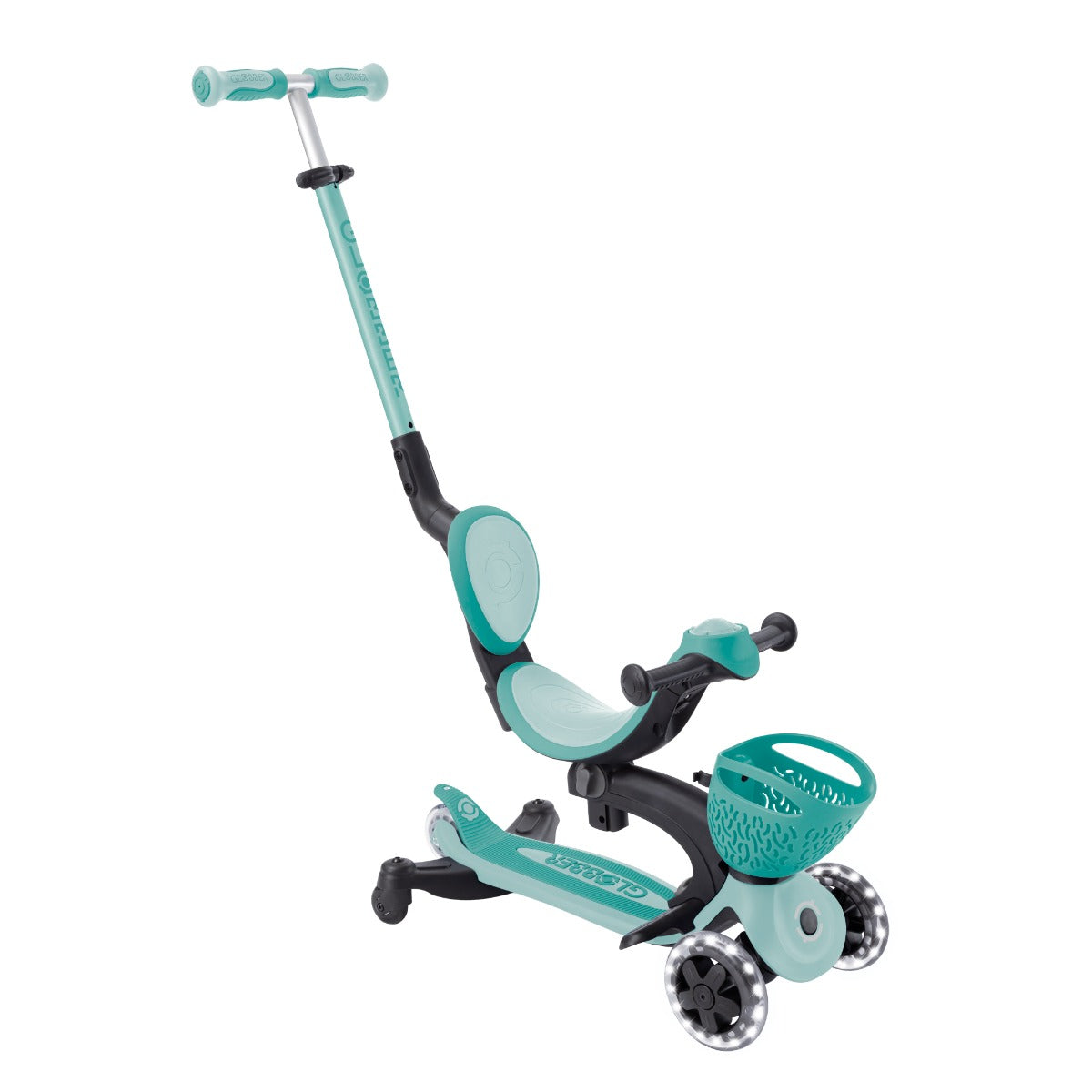 Globber GO•UP Baby Lights 360° Foldable Convertible Scooter (5 Colors) - Pupsik Singapore