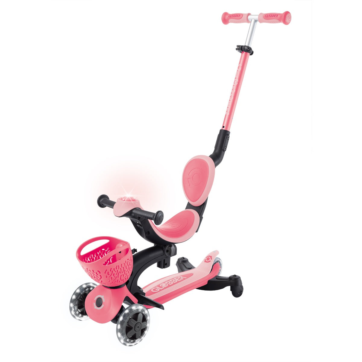 Globber GO•UP Baby Lights 360° Foldable Convertible Scooter (5 Colors) - Pupsik Singapore