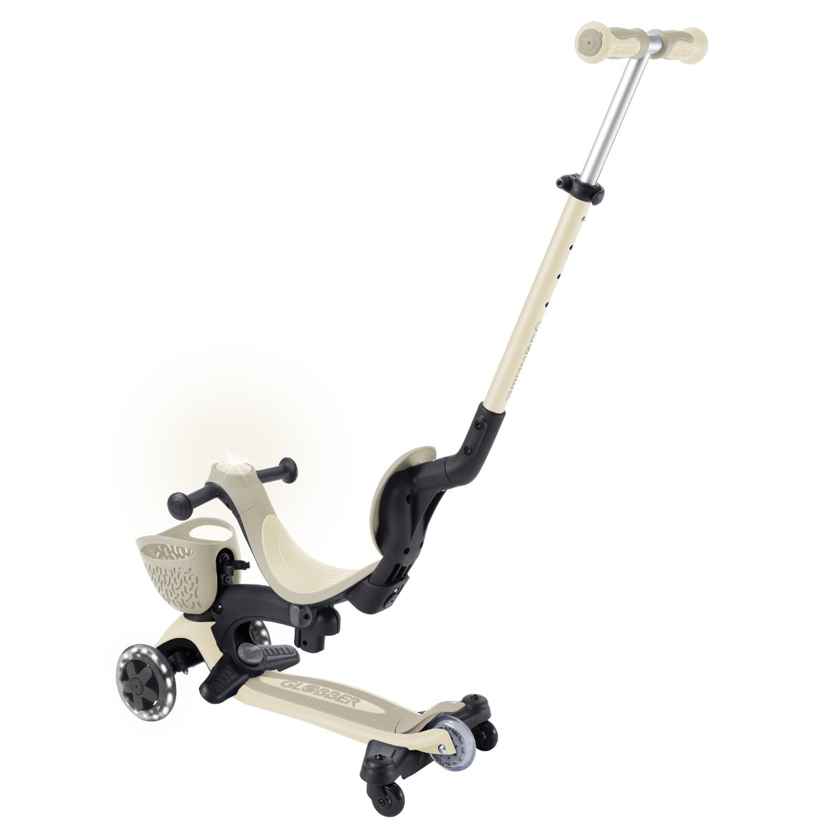 Globber GO•UP Baby Lights 360° Foldable Convertible Scooter (5 Colors) - Pupsik Singapore