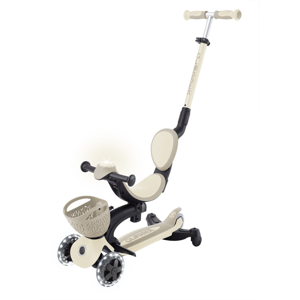 Globber GO•UP Baby Lights 360° Foldable Convertible Scooter (5 Colors) - Pupsik Singapore