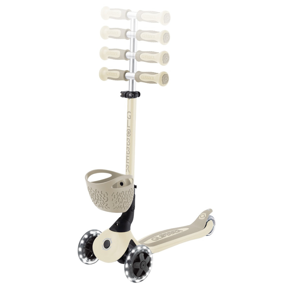 Globber GO•UP Baby Lights 360° Foldable Convertible Scooter (5 Colors) - Pupsik Singapore