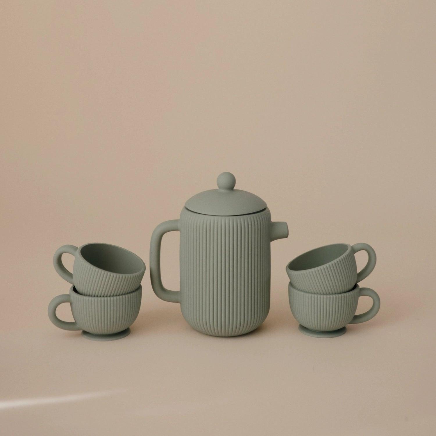 Mushie Silicone Tea Play Set (3 Colors) - Pupsik Singapore