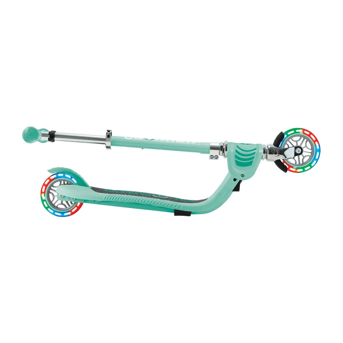 Globber Flow Foldable Junior Lights 2-Wheel Scooter (LED Wheels) - Mint