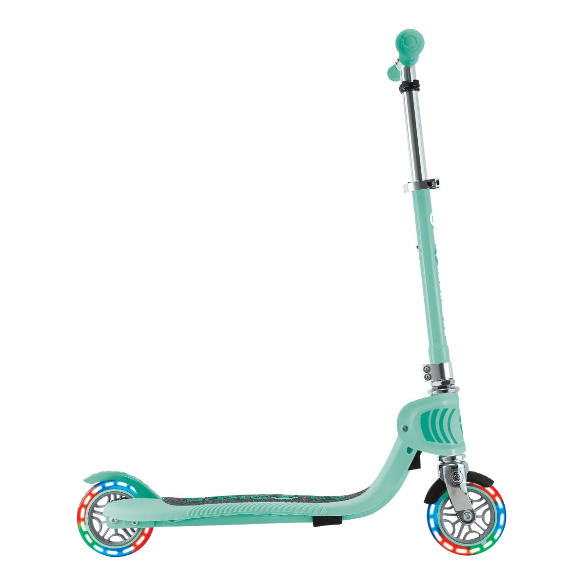 Globber Flow Foldable Junior Lights 2-Wheel Scooter (LED Wheels) - Mint