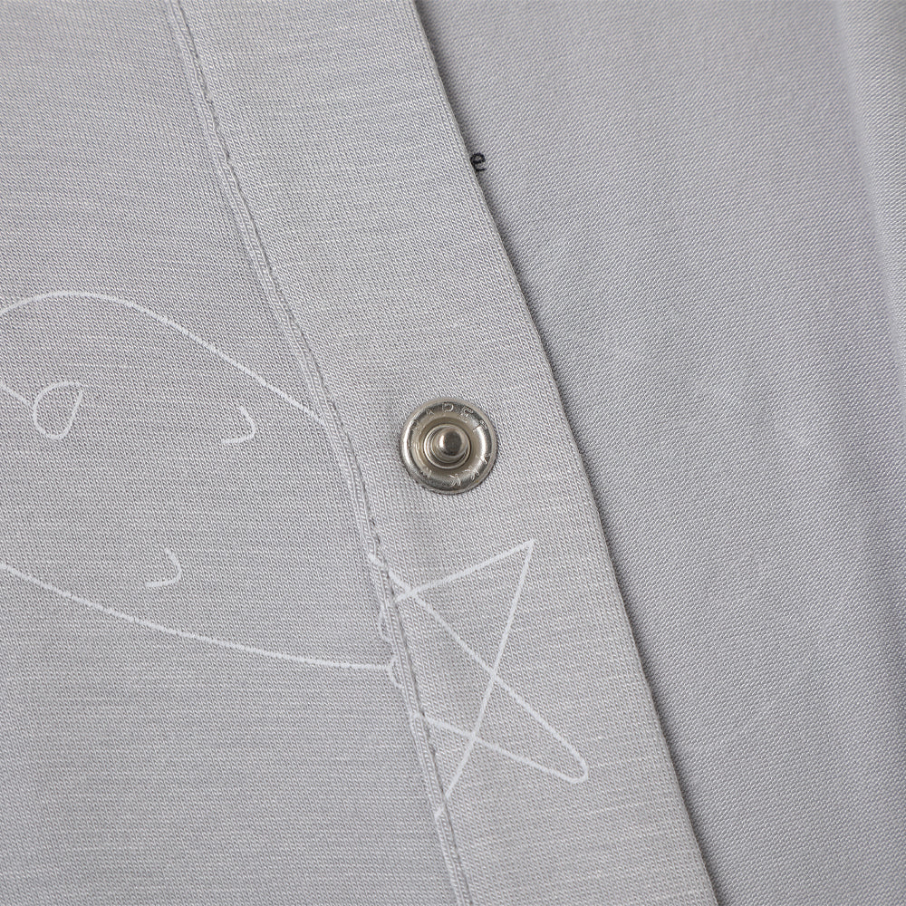 Baa Baa Sheepz Convertible Gown & Romper - Cute Big Star & Head Grey (4 Sizes)
