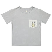 Baa Baa Sheepz Unisex Short Sleeve T-Shirt - Cute Big Star & Head Grey (3 Sizes)