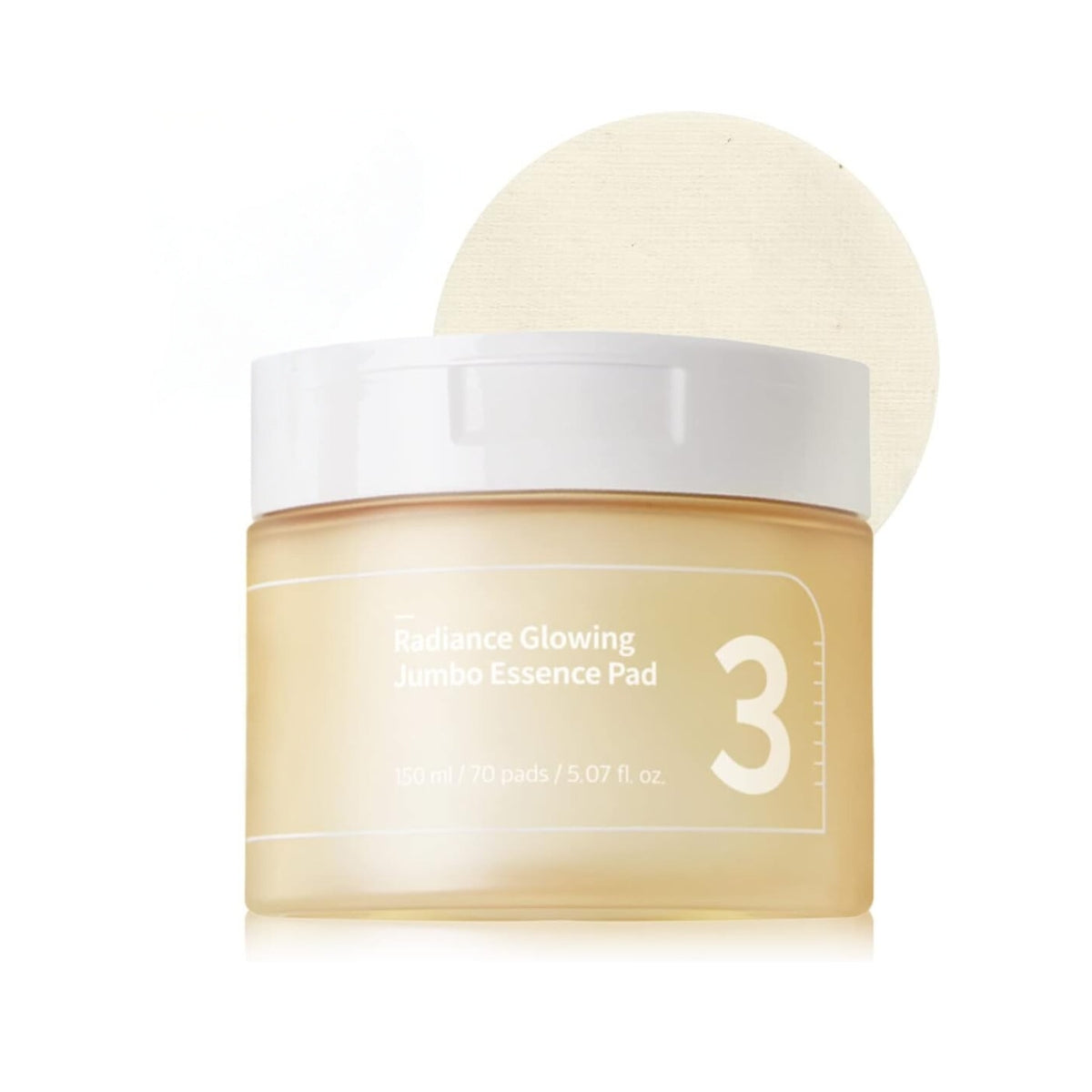 numbuzin No.3 Radiance Glowing Jumbo Essence Pad, 70 Pads (Exp 06/27)