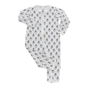 Baa Baa Sheepz Baby Zip Romper - Small Sheep White (4 Sizes)