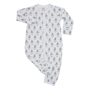 Baa Baa Sheepz Baby Middle Snap Romper - Small Sheep White (4 Sizes)