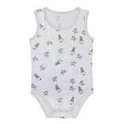 Baa Baa Sheepz Baby Bamboo Onesie - Small Star & Sheep White (4 Sizes)