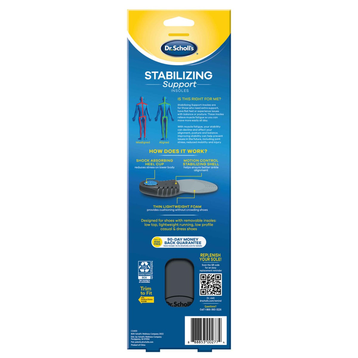 Dr Scholl's Stabilizing Support Insoles