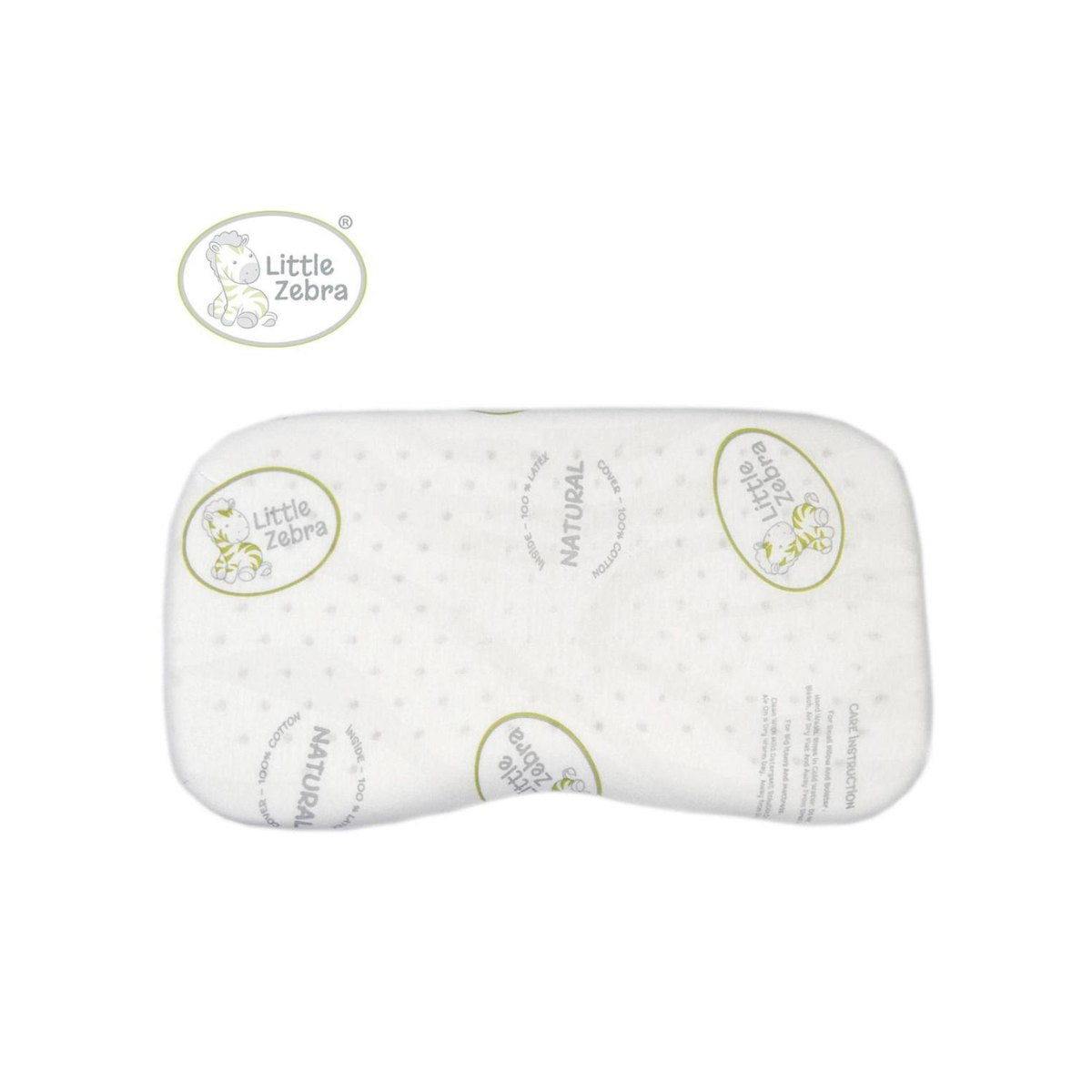 Little Zebra Latex Contour Pillow - Newborn (23 x 42cm)