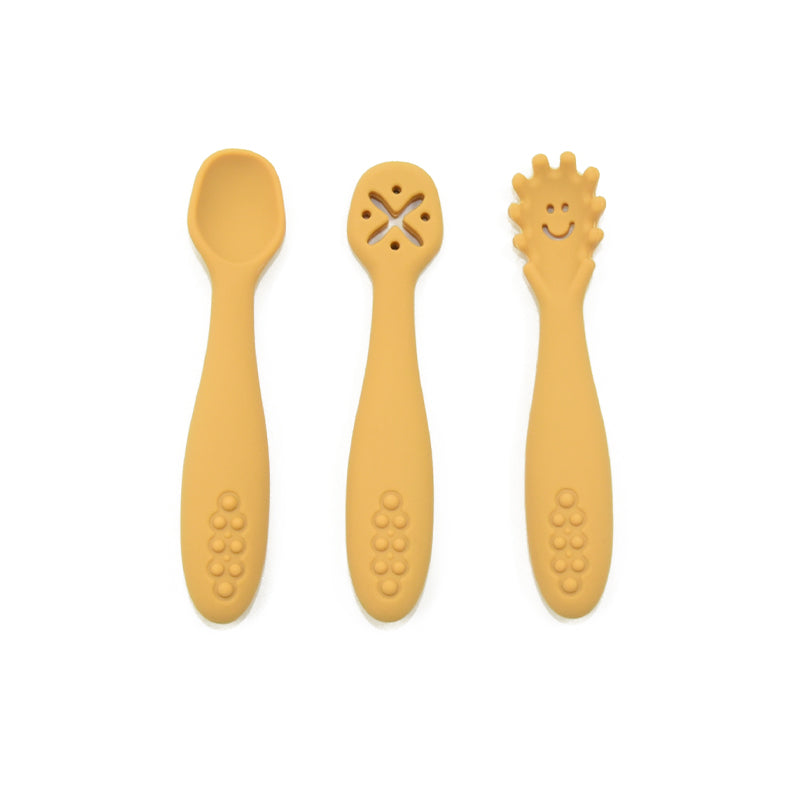 Biomom Self-Feeding Pre-Spoons, 3pk (5 Colours) - Pupsik Singapore