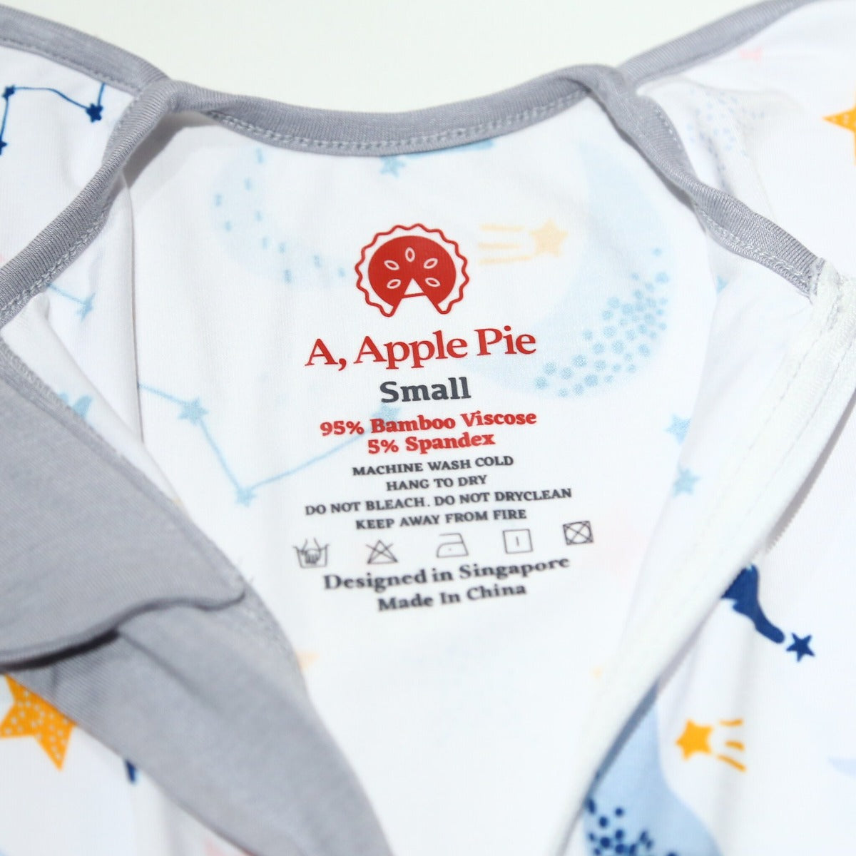 A, Apple Pie Bamboo Swaddle Wearable Blanket - Cosmic Explorer (3 Sizes)