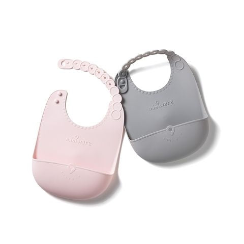 Miniware Silibib Silicone Bib (2pk) (3 Colours) - Pupsik Singapore