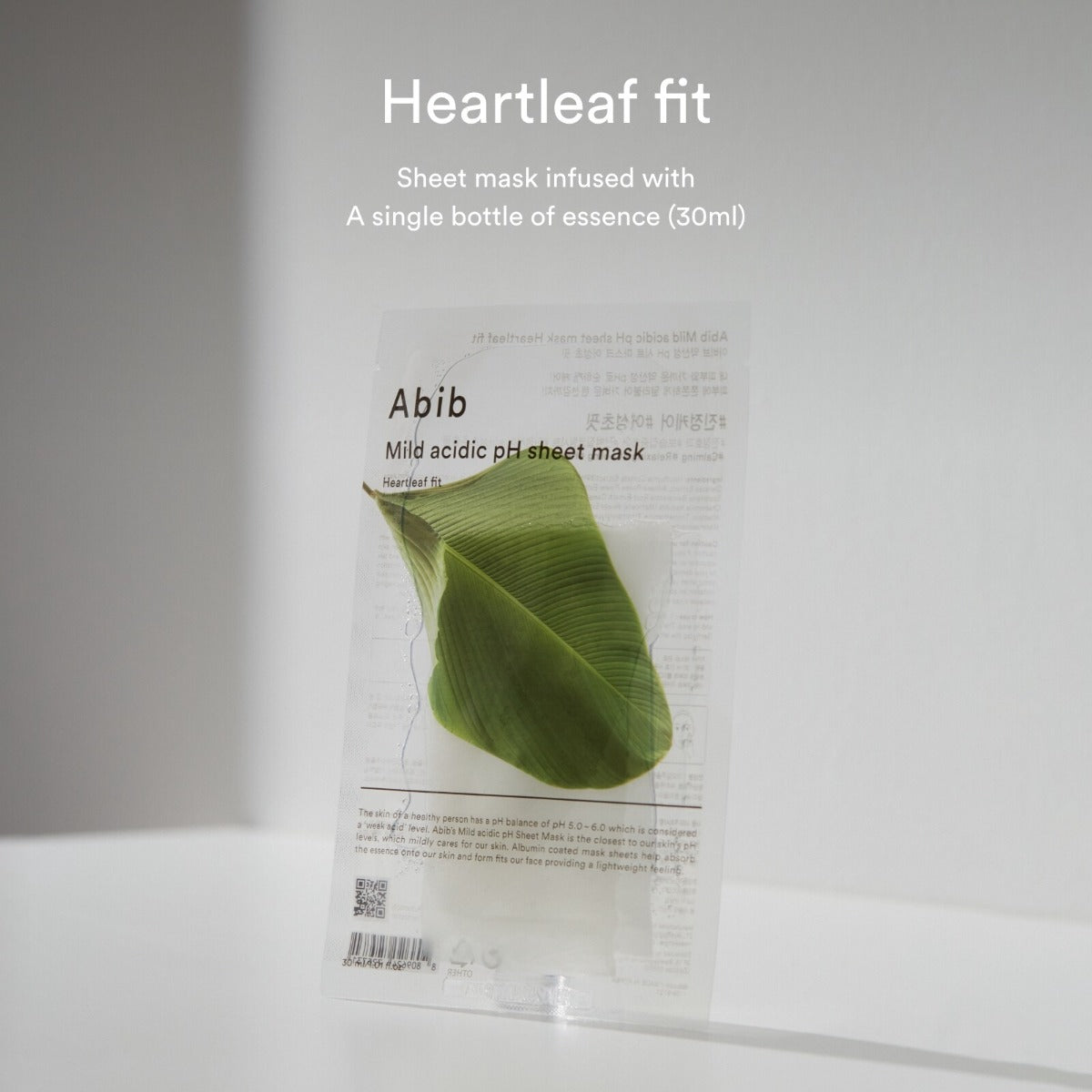 Abib Mild Acidic pH Sheet Mask Heartleaf Fit, Box of 10 (Exp 10/27)