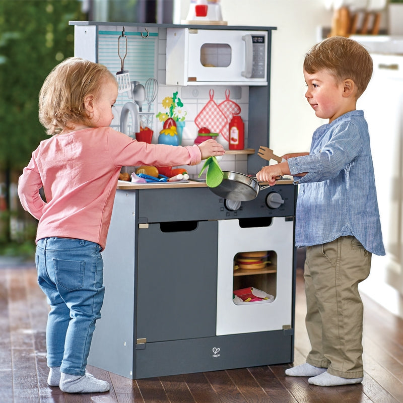 Hape Kitchen with Light and Sound - Grey