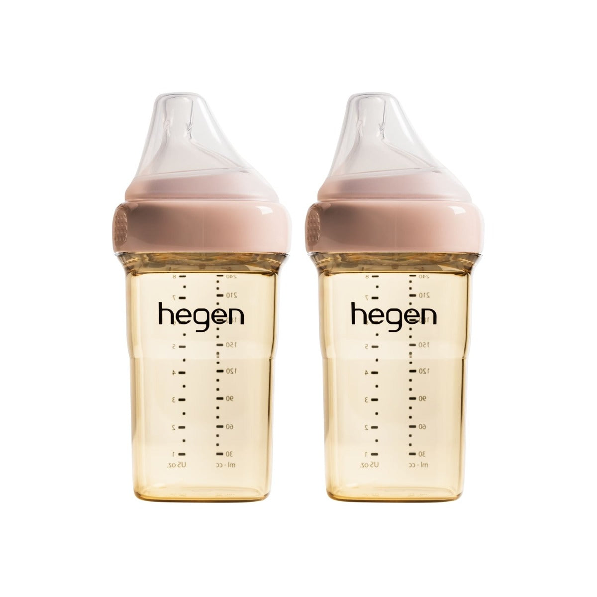 Hegen PCTO™ Milk Feeding Bottle PPSU, 240ml/8oz (2-pack) - 4 Colours