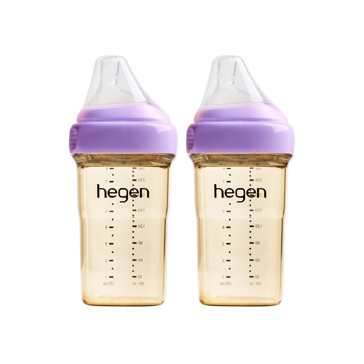 Hegen PCTO™ Milk Feeding Bottle PPSU, 240ml/8oz (2-pack) - 4 Colours - Pupsik Singapore