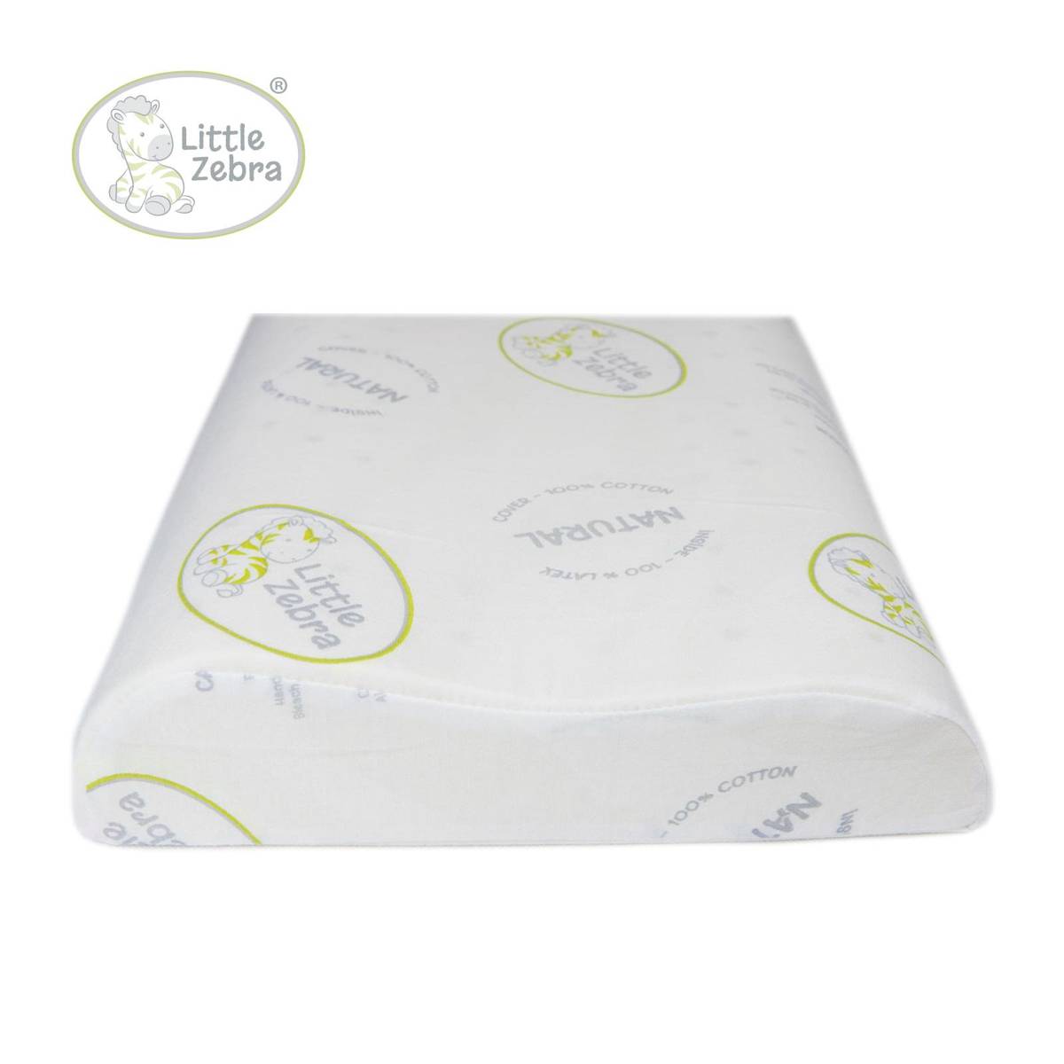 Little Zebra Toddler Latex Pillow (26 x 50cm)