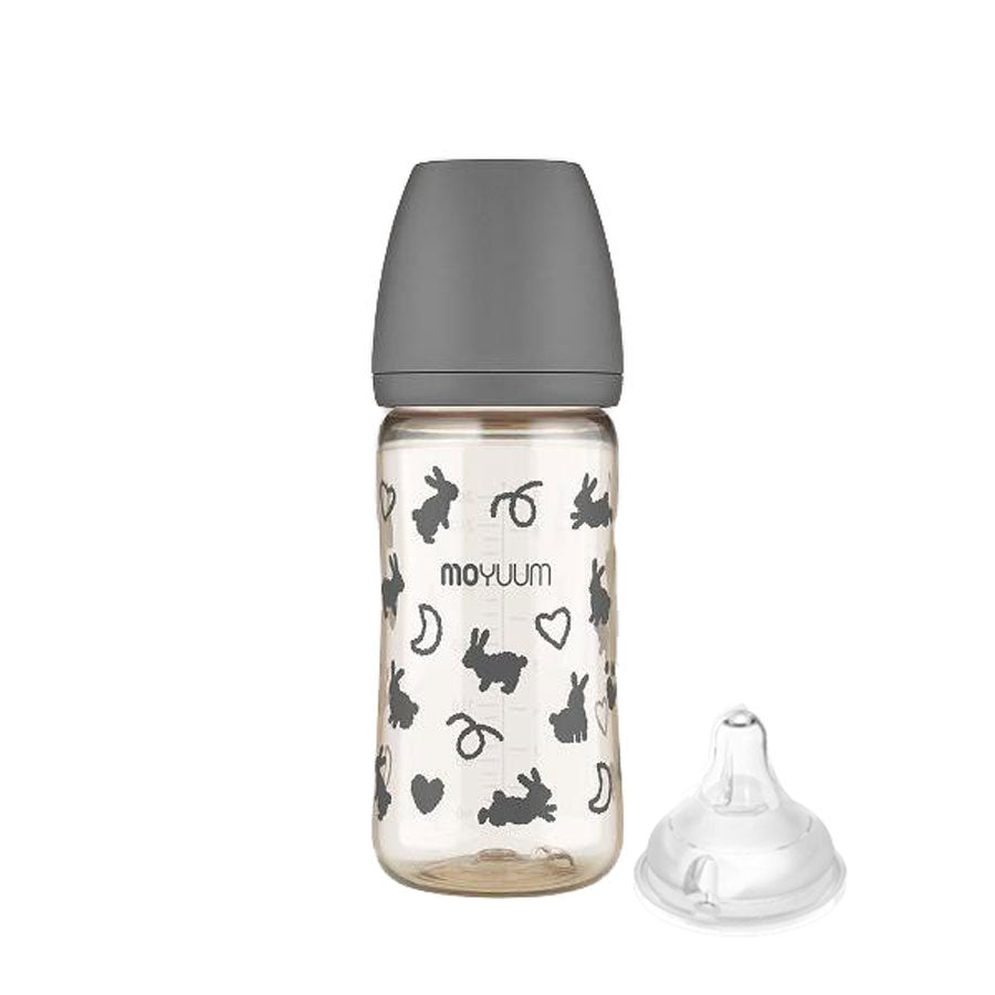 Moyuum PPSU All-in-One Feeding Bottle with Teats, 270ml (4 Designs) - Pupsik Singapore