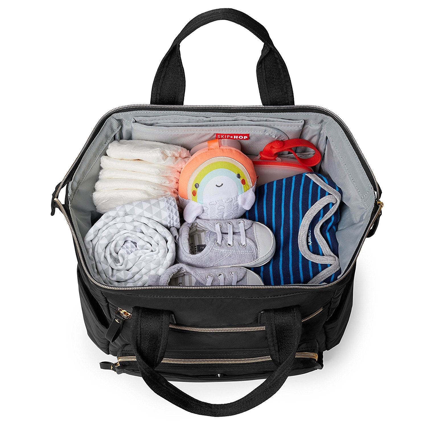 Skip Hop Mainframe Wide Open Diaper Backpack - Black