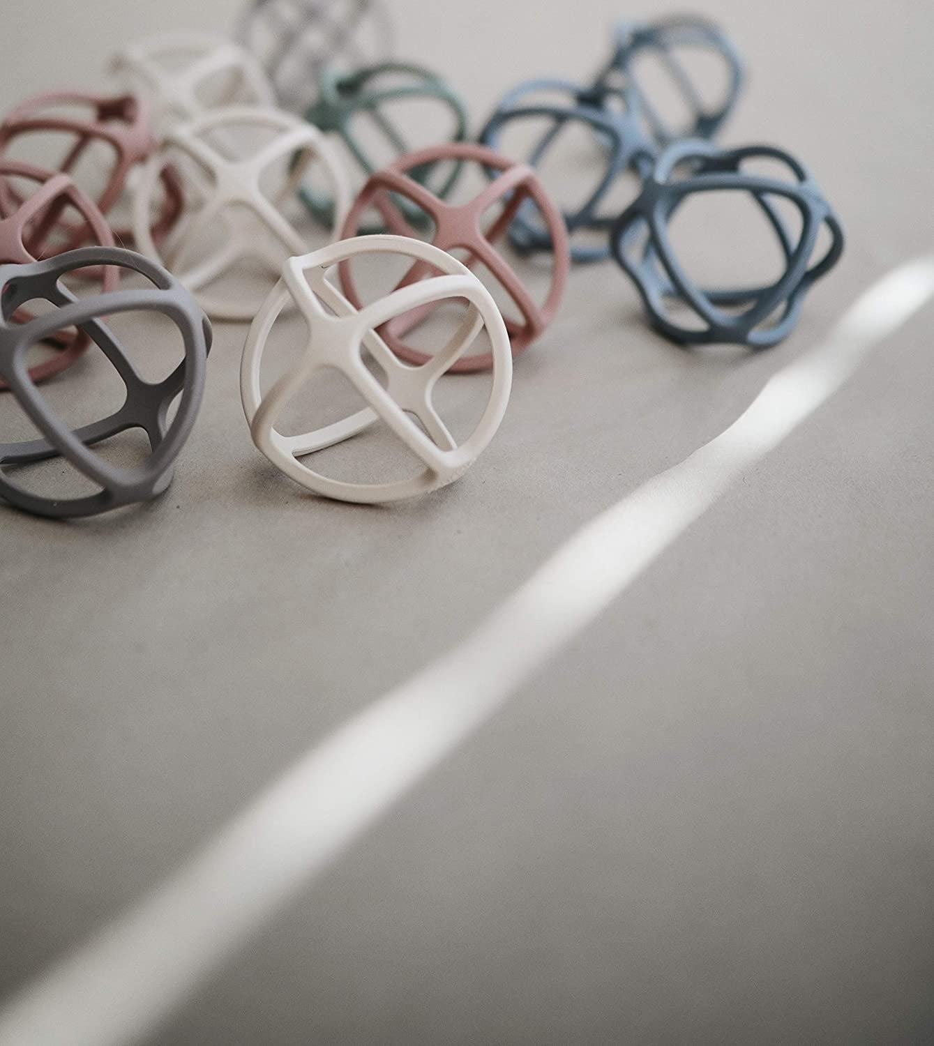 Mushie Silicone Ball Teether (5 Colours) - Pupsik Singapore
