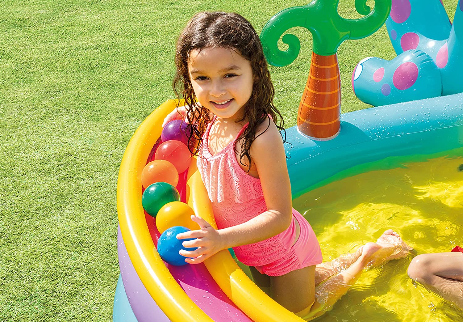 Intex Dinoland Inflatable Play Center Pool w/ Slide