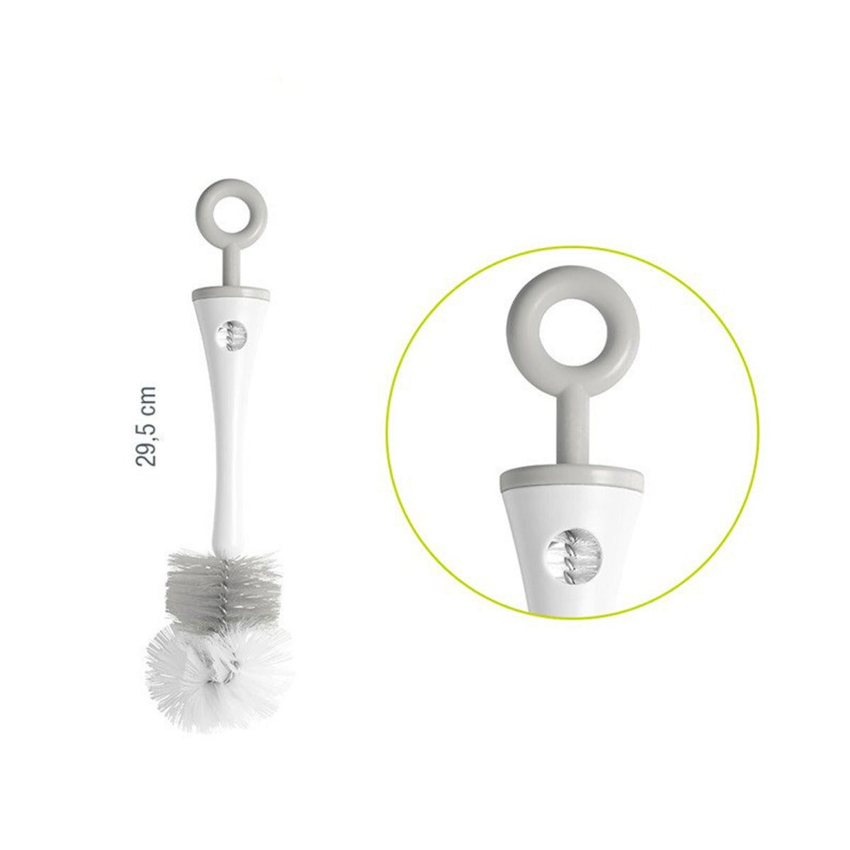 Beaba 2-in-1 Bottle Brush - Grey