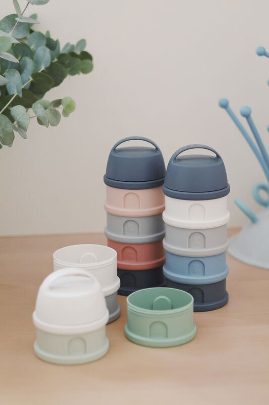 Beaba Stackable Formula Milk Container - 4 Tiers (3 Colors) - Pupsik Singapore