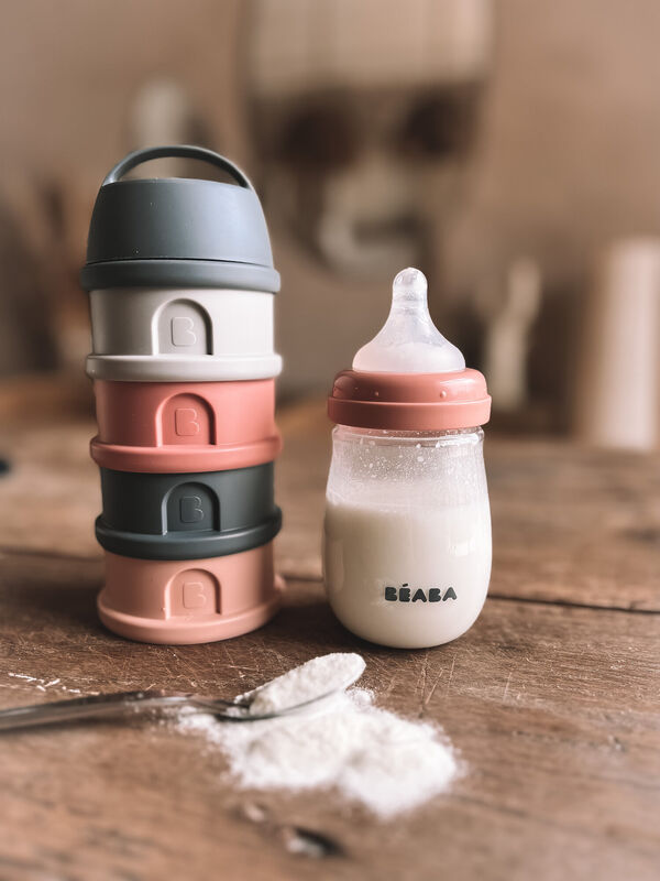 Beaba Stackable Formula Milk Container - 4 Tiers (3 Colors) - Pupsik Singapore