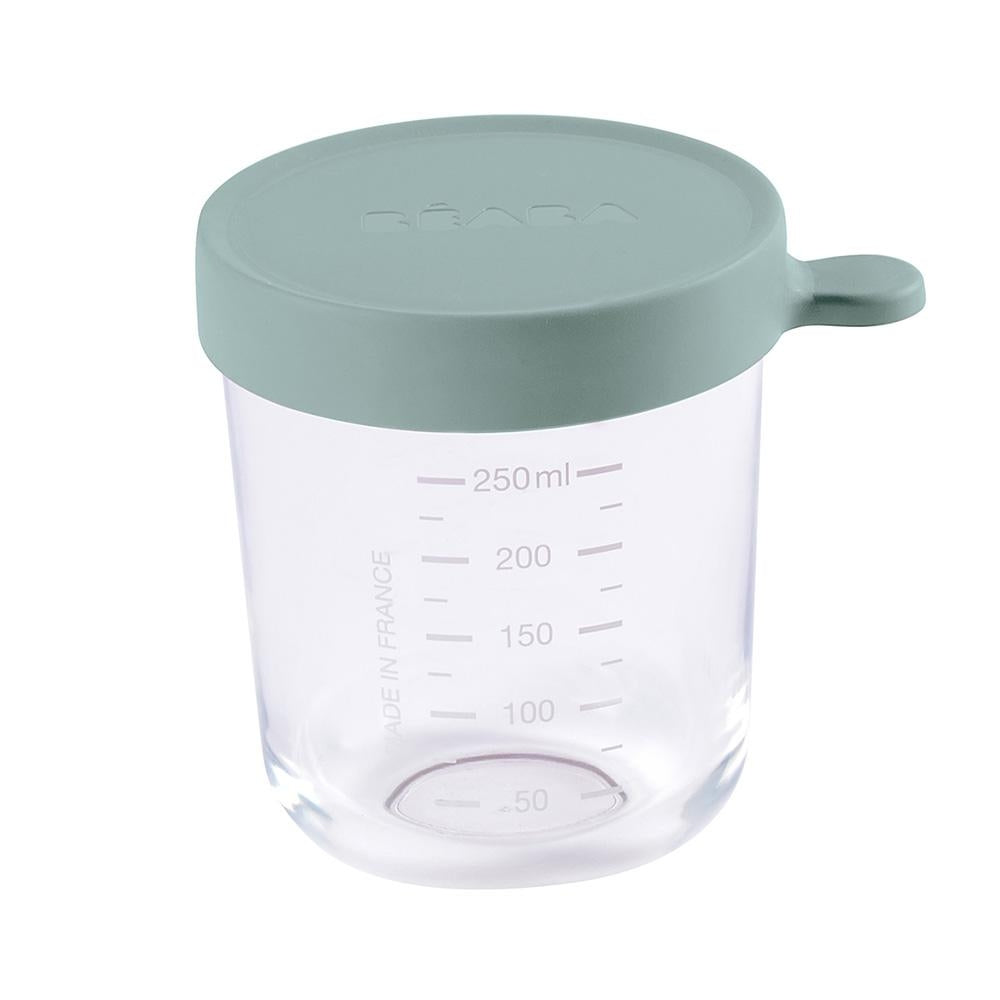 Beaba Conservation Glass Jar, 250ml (4 Colours) - Pupsik Singapore
