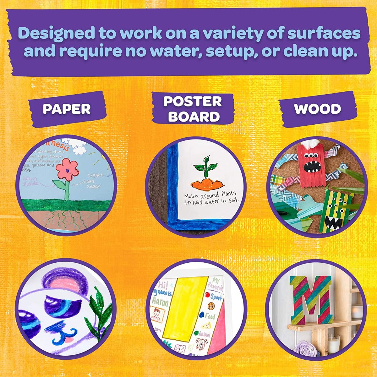 Crayola Washable Paint Sticks, 6pk