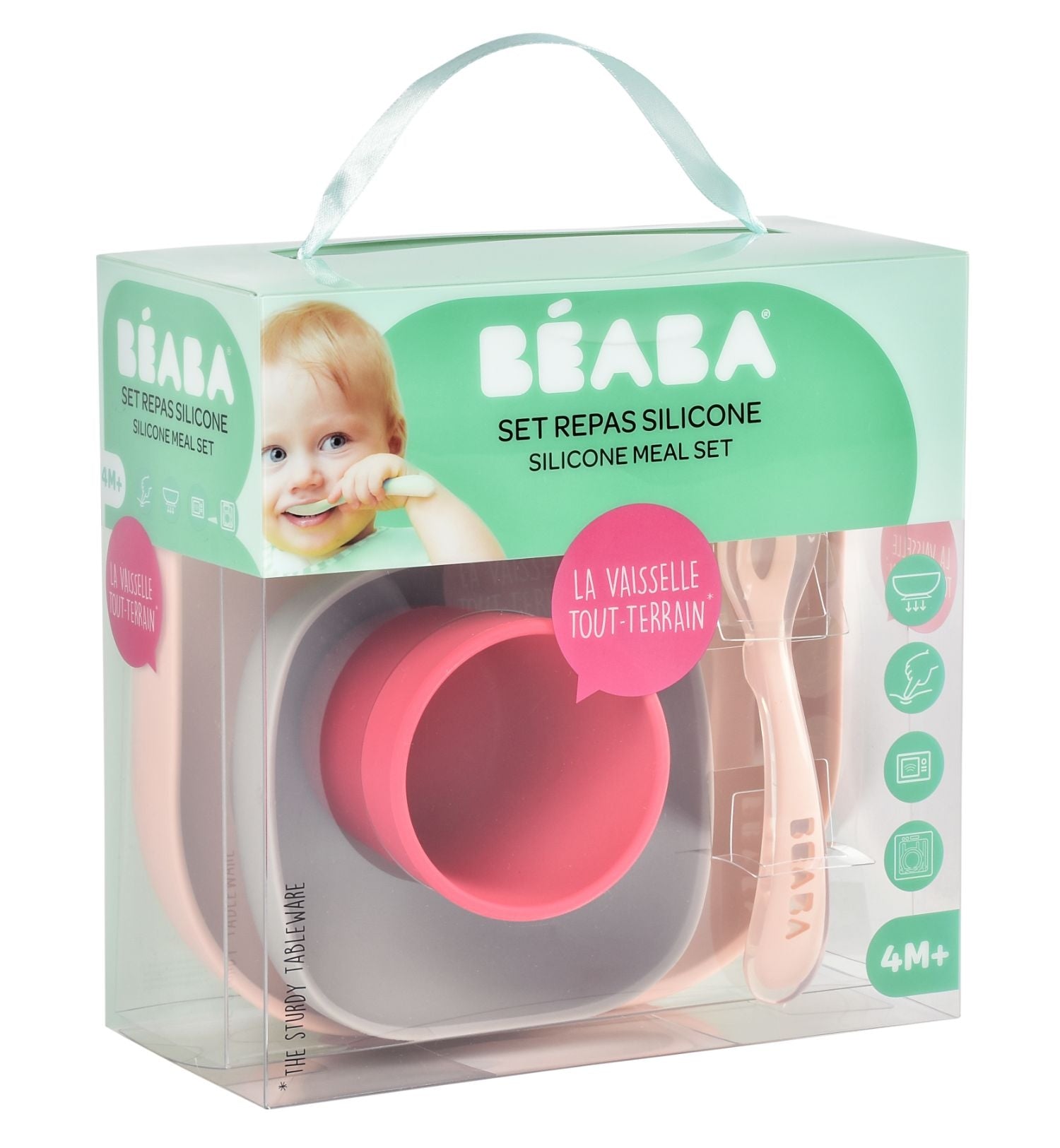 Beaba Silicone Meal Set (7 Colours) - Pupsik Singapore