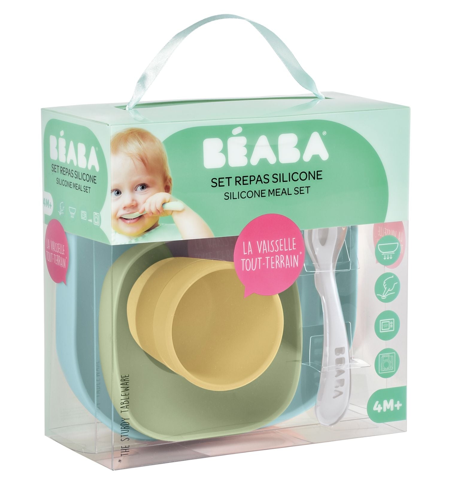 Beaba Silicone Meal Set (7 Colours) - Pupsik Singapore
