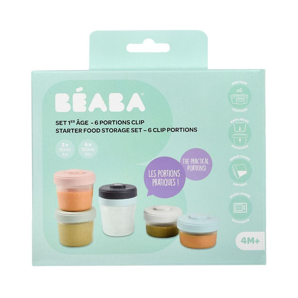 Beaba Clips Portions Starter Food Storage Set (6pc)