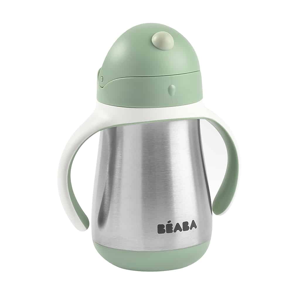 Beaba Stainless Steel Straw Cup (250ml) - 4 Colors - Pupsik Singapore