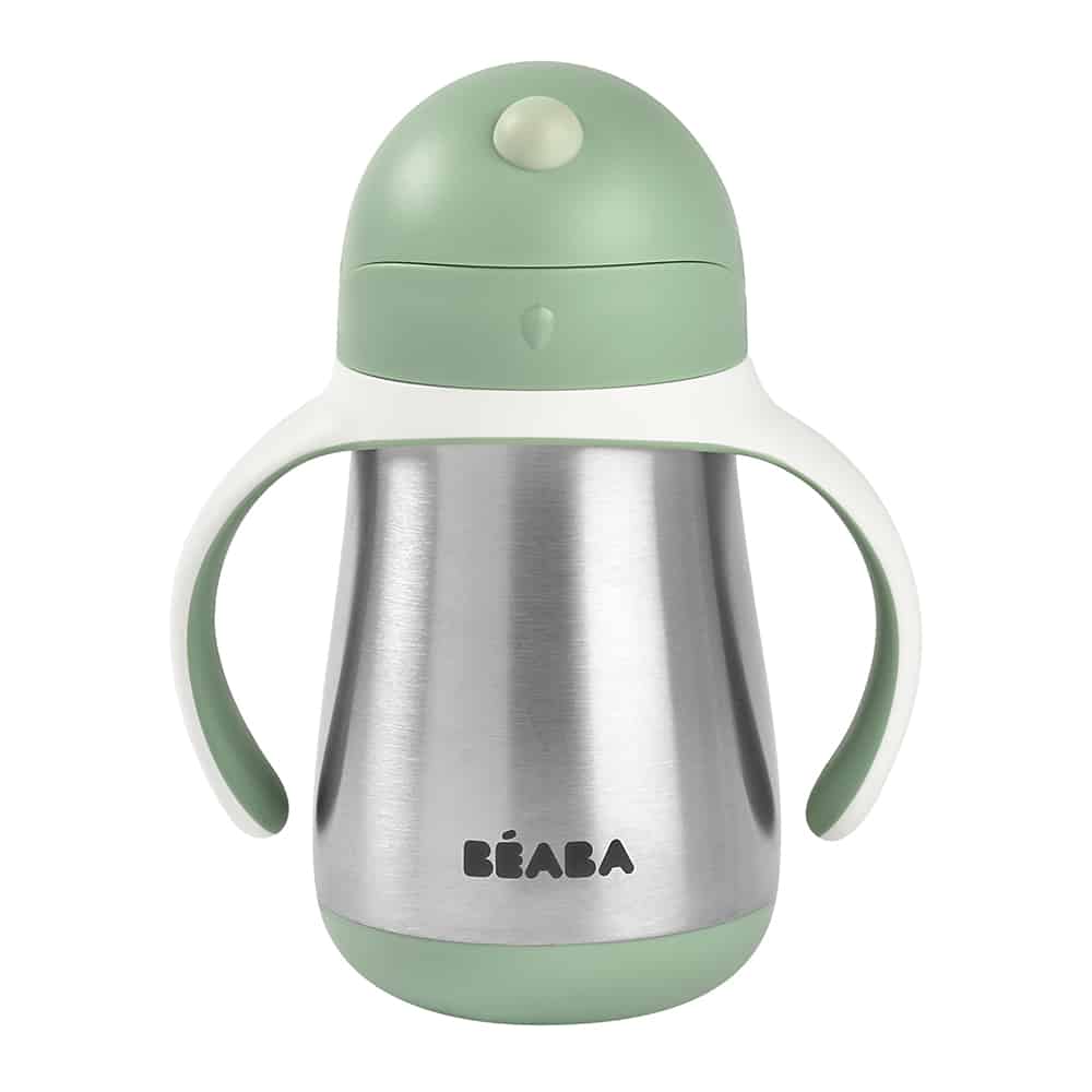 Beaba Stainless Steel Straw Cup (250ml) - 4 Colors - Pupsik Singapore