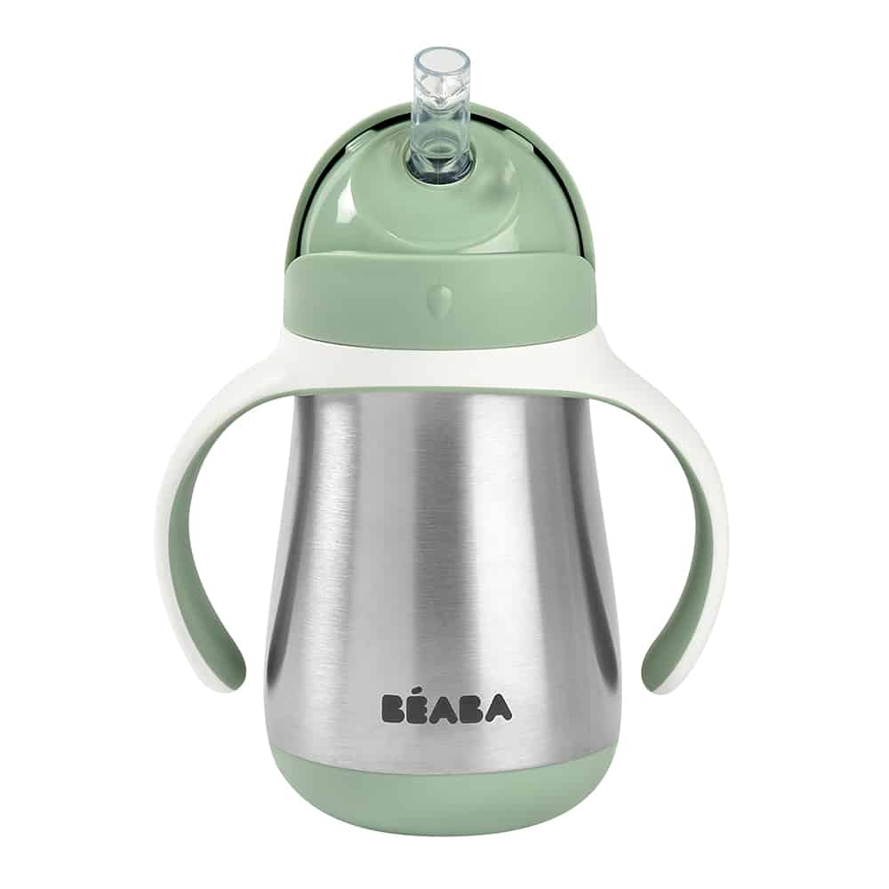 Beaba Stainless Steel Straw Cup (250ml) - 5 Colors