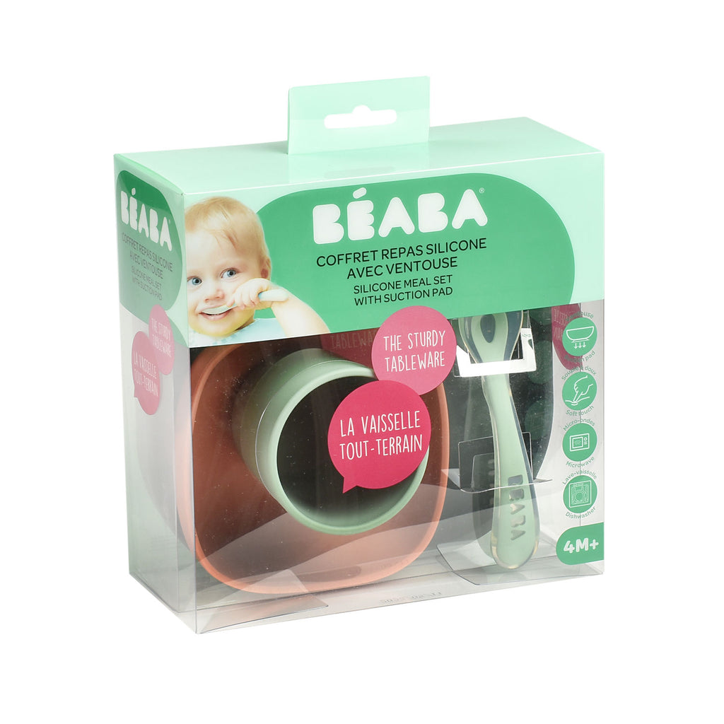 Beaba Silicone Meal Set (7 Colours) - Pupsik Singapore