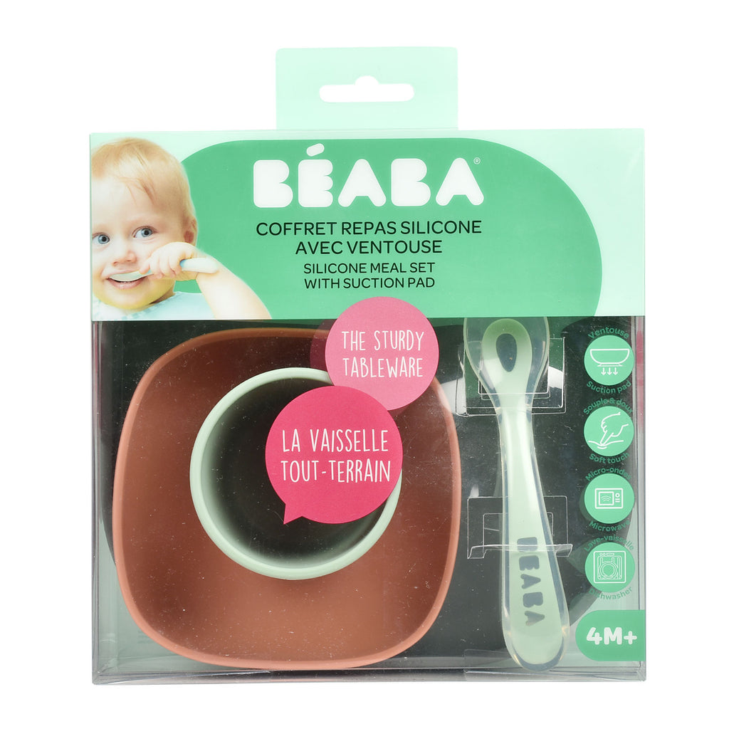 Beaba Silicone Meal Set (7 Colours) - Pupsik Singapore