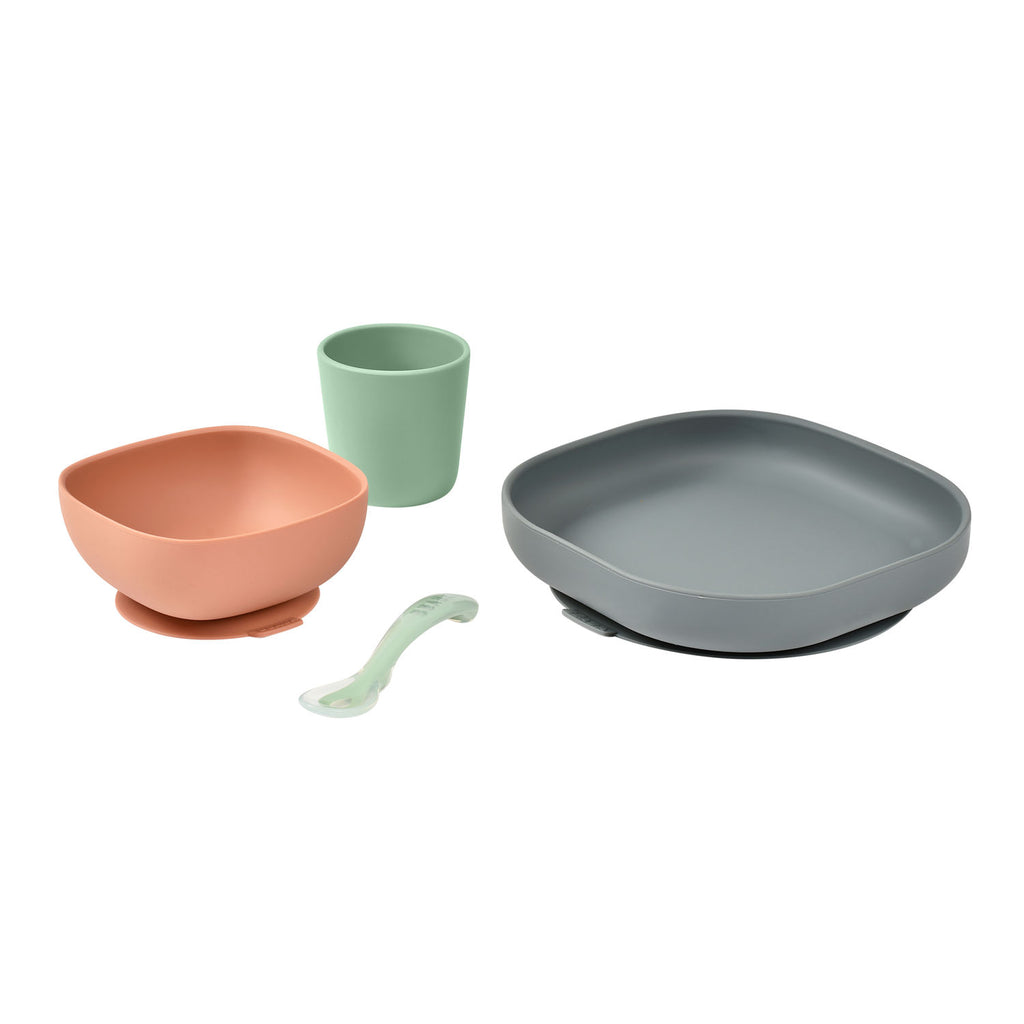 Beaba Silicone Meal Set (7 Colours) - Pupsik Singapore