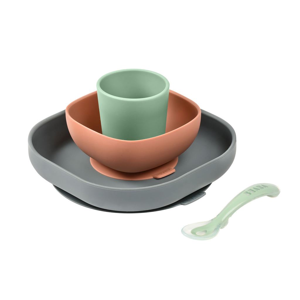 Beaba Silicone Meal Set (7 Colours) - Pupsik Singapore