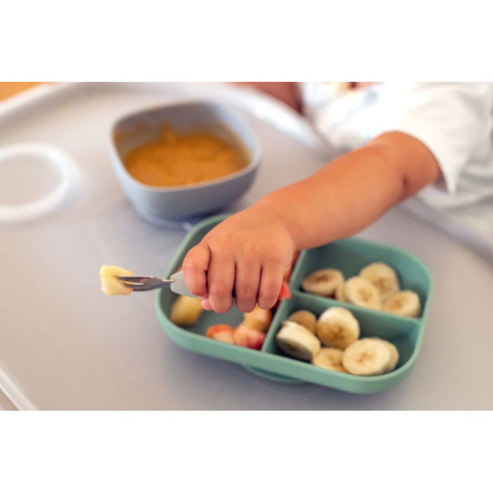 Beaba Stainless Steel Pre-Cutlery Fork & Spoon Set, 2pk (4 Colors)